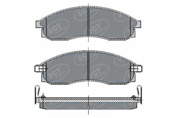 Brzdové platničky SCT-GERMANY SP263PR