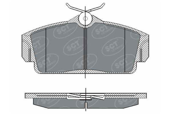 Brzdové platničky SCT-GERMANY SP269PR