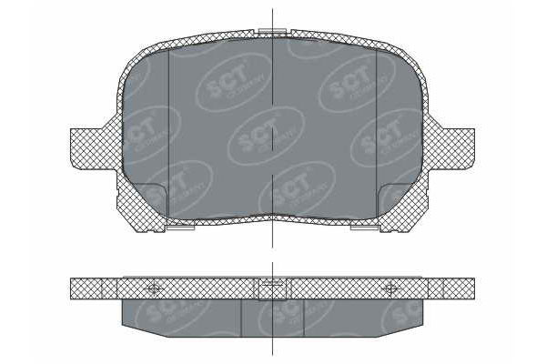 Brzdové platničky SCT-GERMANY SP274PR
