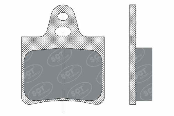 Brzdové platničky SCT-GERMANY SP292PR