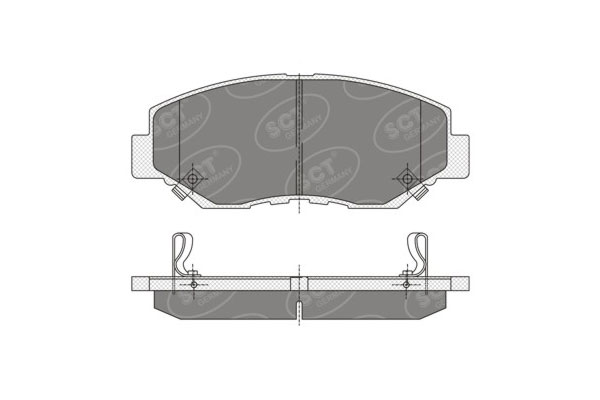 Brzdové platničky SCT-GERMANY SP354PR
