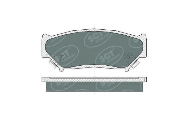 Brzdové platničky SCT-GERMANY SP361PR