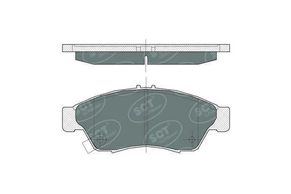 Brzdové platničky SCT-GERMANY SP364PR