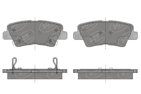 Brzdové platničky SCT-GERMANY SP629PR