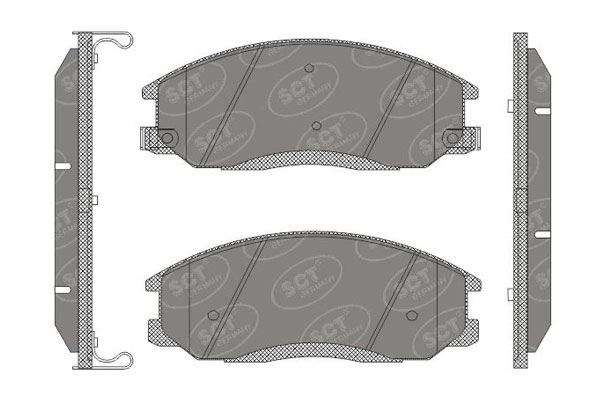 Brzdové platničky SCT-GERMANY SP649PR