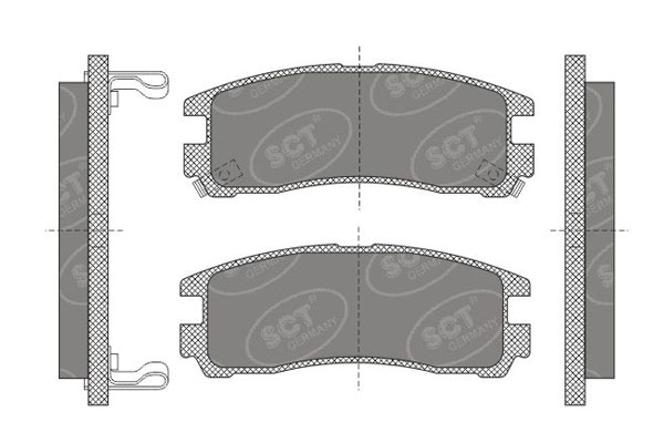 Brzdové platničky SCT-GERMANY SP651PR