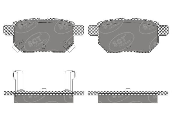 Brzdové platničky SCT-GERMANY SP659PR