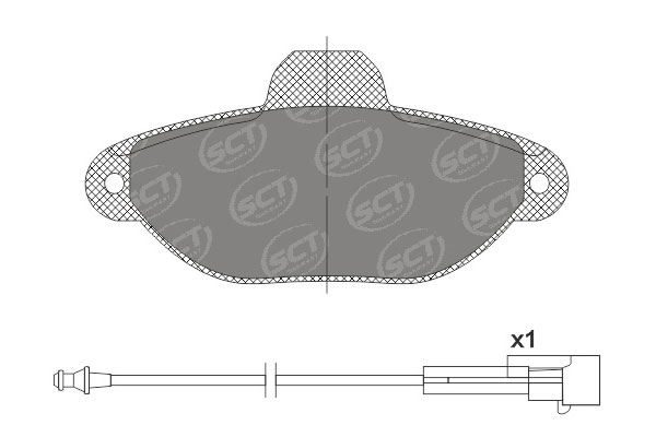 Brzdové platničky SCT-GERMANY SP662PR