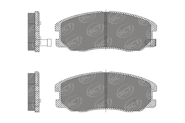 Brzdové platničky SCT-GERMANY SP664PR