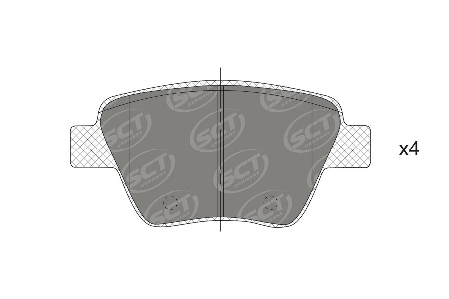 Brzdové platničky SCT-GERMANY SP714PR