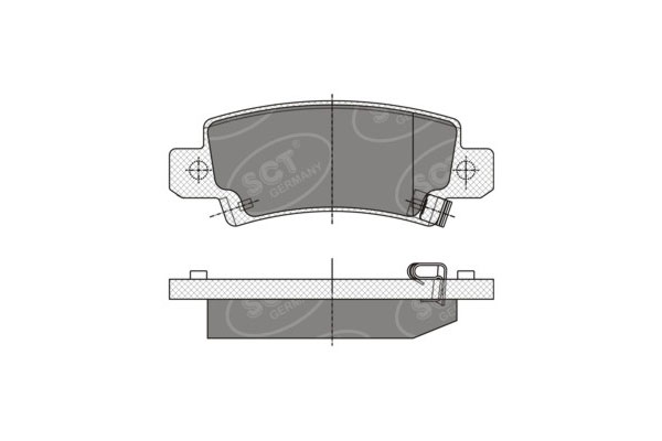 Brzdové platničky SCT-GERMANY SP350PR