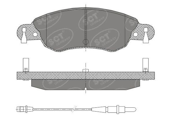 Brzdové platničky SCT-GERMANY SP420PR