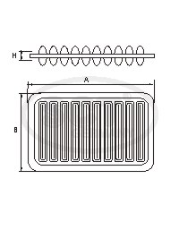 Vzduchový filter SB2221 (cross-ref.: C3220)