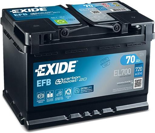 Štartovacia batéria EXIDE 12V / 70Ah