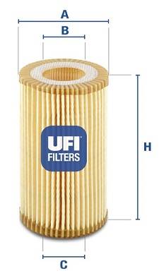 Olejový filter UFI 2515900  (SH4101P)