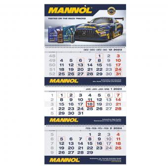 Skladací 3-dielny kalendar MANNOL | PD