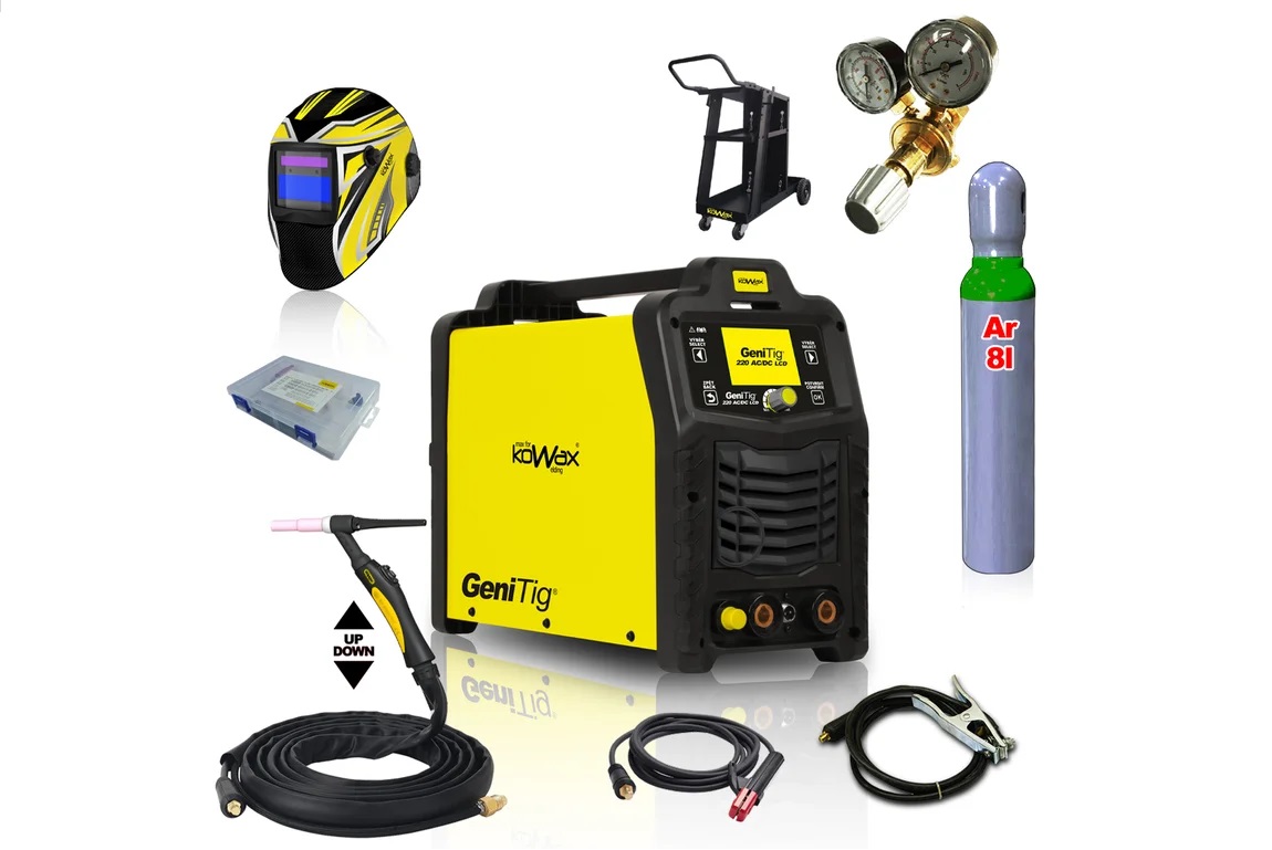 Zvárací invertor GeniTig 220AC/DC SET6 (AC/DC TIG/MMA)