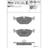 Brzdové platničky SCT-GERMANY SP184