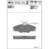 Brzdové platničky SCT-GERMANY SP228