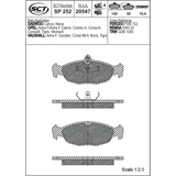 Brzdové platničky SCT-GERMANY SP252PR