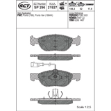 Brzdové platničky SCT-GERMANY SP296PR