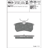 Brzdové platničky SCT-GERMANY SP306PR