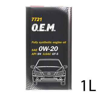 Mannol 7721 O.E.M. for Honda Acura 0W-20 (1L Metal)