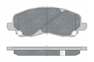 Brzdové platničky SCT-GERMANY SP273PR