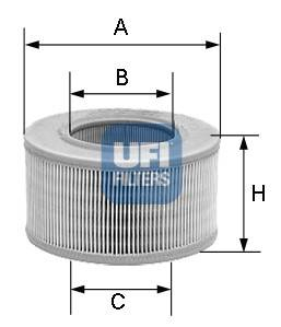 Vzduchový filter UFI (cross-ref.:SB073)