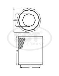 Vzduchový filter SCT-Germany SB913