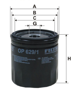 Olejový filter FILTRON OP629/1